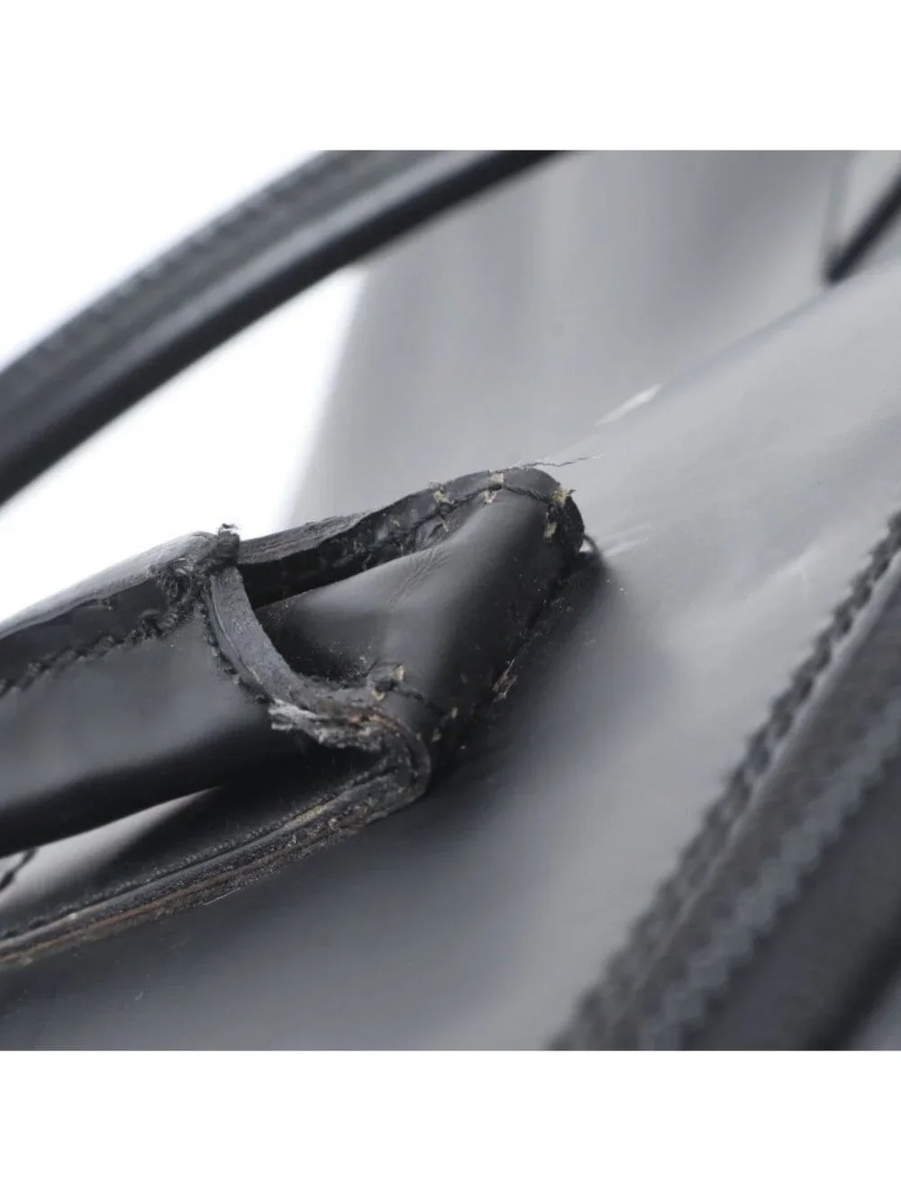 Gucci Leather Boston Bag Tote Carry Black